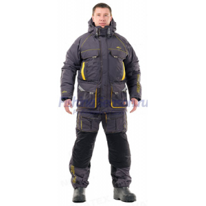 Костюм зимний Novatex Камчатка Grayling (Серо-Желтый) 52-54 рост 170-176