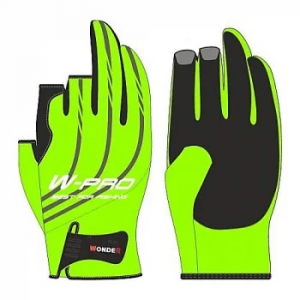 Перчатки без трех пальцев Wonder W-PRO Light green S