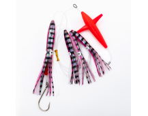 Оснастка троллинговая для ловли тунца/парусника 2.20м тизер 13см Красный